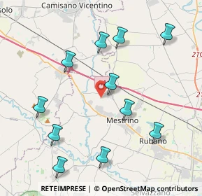 Mappa Via San Giovanni Battista, 35035 Mestrino PD, Italia (4.38909)