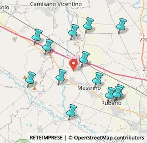 Mappa Via San Giovanni Battista, 35035 Mestrino PD, Italia (4.16308)