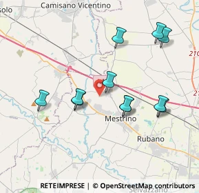 Mappa Via San Giovanni Battista, 35035 Mestrino PD, Italia (3.66727)