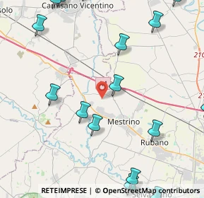 Mappa Via San Giovanni Battista, 35035 Mestrino PD, Italia (6.576)