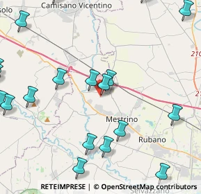 Mappa Via San Giovanni Battista, 35035 Mestrino PD, Italia (5.909)