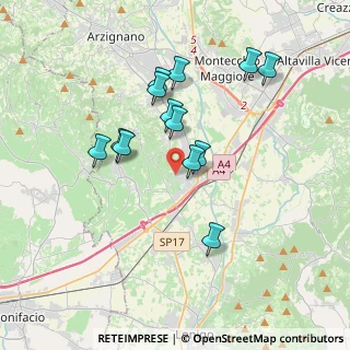 Mappa Via Alessandro Volta, 36054 Montebello Vicentino VI, Italia (3.26846)