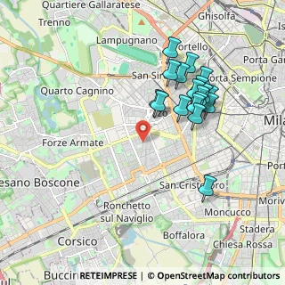Mappa Via delle Tuberose, 20147 Milano MI, Italia (1.79444)