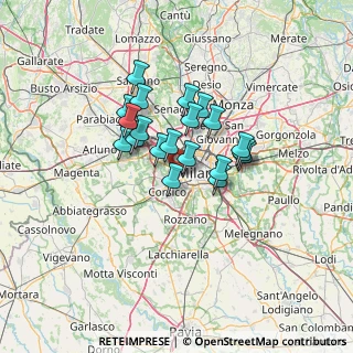 Mappa Via delle Tuberose, 20147 Milano MI, Italia (9.6795)