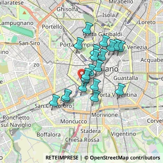 Mappa Via S. Calocero, 20123 Milano MI, Italia (1.393)