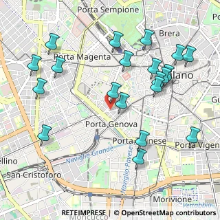 Mappa Via S. Calocero, 20123 Milano MI, Italia (1.1585)