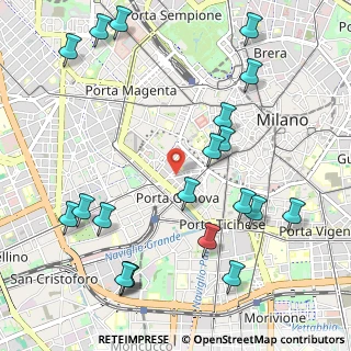 Mappa Via S. Calocero, 20123 Milano MI, Italia (1.298)