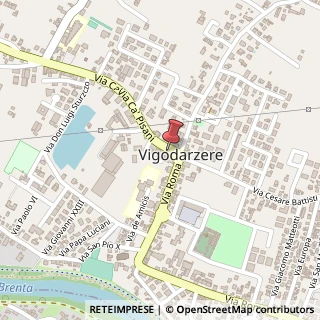 Mappa Via Ca' Pisani, 5, 35010 Vigodarzere, Padova (Veneto)