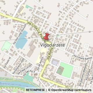 Mappa Via Ca' Pisani, 7, 35010 Vigodarzere, Padova (Veneto)