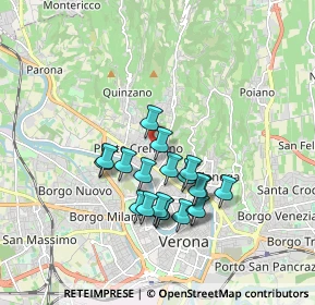 Mappa Via della Pace, 37124 Verona VR, Italia (1.4925)