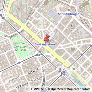 Mappa Piazza Sant'Agostino,  7, 20123 Milano, Milano (Lombardia)