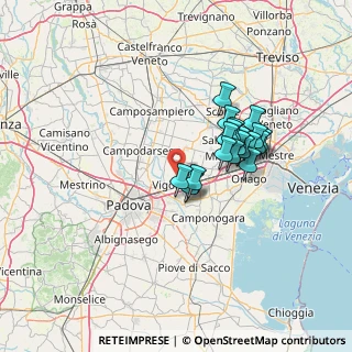 Mappa Via Tevere, 30030 Pianiga VE, Italia (10.923)