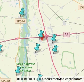 Mappa Str. per Vicolungo, 28060 Recetto NO, Italia (6.10167)