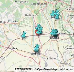 Mappa Str. per Vicolungo, 28060 Recetto NO, Italia (12.15235)