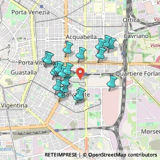 Mappa Via Cervignano, 20137 Milano MI, Italia (0.7305)