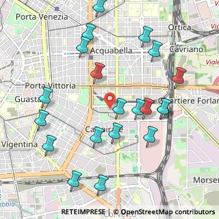 Mappa Via Cervignano, 20137 Milano MI, Italia (1.1385)