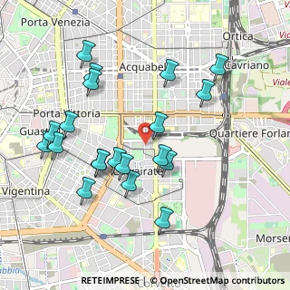 Mappa Via Cervignano, 20137 Milano MI, Italia (1.0165)