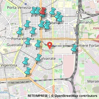 Mappa Via Cervignano, 20137 Milano MI, Italia (1.188)
