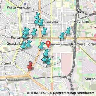 Mappa Via Cervignano, 20137 Milano MI, Italia (0.9505)