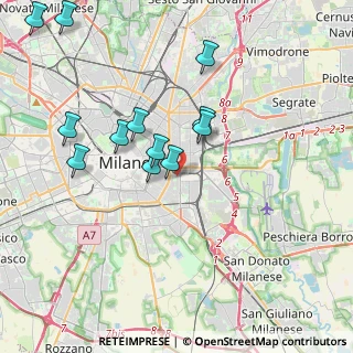 Mappa Via Cervignano, 20137 Milano MI, Italia (3.94583)