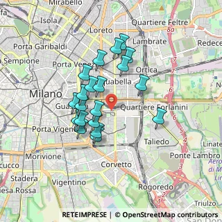 Mappa Via Cervignano, 20137 Milano MI, Italia (1.4495)