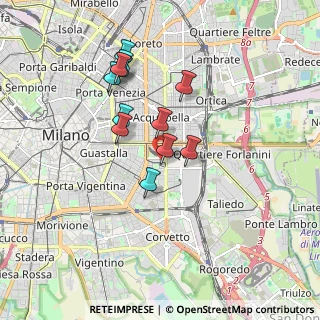 Mappa Via Cervignano, 20137 Milano MI, Italia (1.55167)