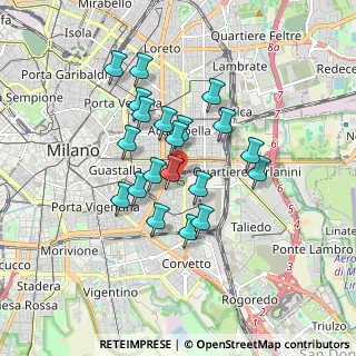 Mappa Via Cervignano, 20137 Milano MI, Italia (1.415)