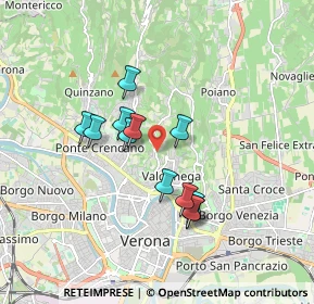 Mappa Viale dei Colli, 37128 Verona VR, Italia (1.4325)