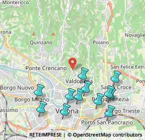 Mappa Viale dei Colli, 37128 Verona VR, Italia (2.3025)