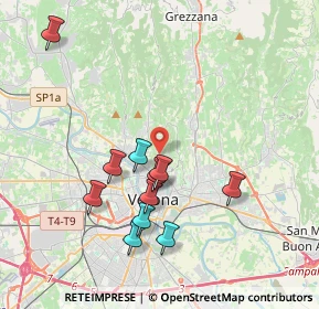 Mappa Viale dei Colli, 37128 Verona VR, Italia (3.76909)