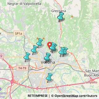 Mappa Viale dei Colli, 37128 Verona VR, Italia (3.07667)