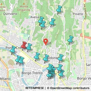 Mappa Viale dei Colli, 37128 Verona VR, Italia (1.2745)