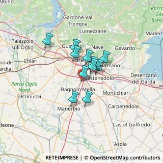 Mappa Via E. Mattei, 25020 Poncarale BS, Italia (8.86636)