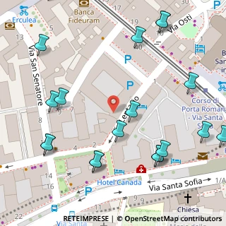 Mappa Via Lentasio, 20121 Milano MI, Italia (0.0925)