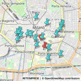 Mappa Via Lentasio, 20121 Milano MI, Italia (0.9185)