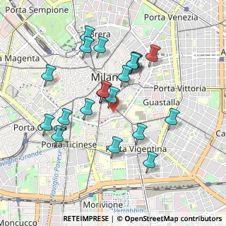 Mappa Via Lentasio, 20121 Milano MI, Italia (0.9005)