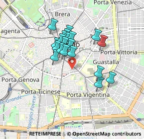 Mappa Via Lentasio, 20121 Milano MI, Italia (0.6735)