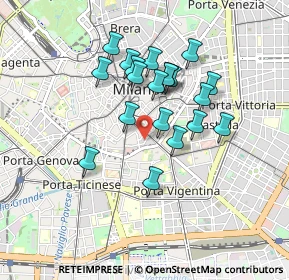 Mappa Via Lentasio, 20121 Milano MI, Italia (0.738)
