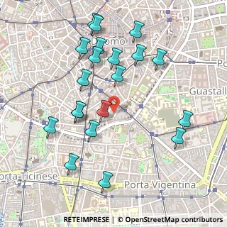 Mappa Via Lentasio, 20121 Milano MI, Italia (0.5335)