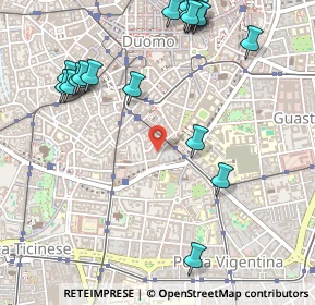 Mappa Via Lentasio, 20121 Milano MI, Italia (0.666)