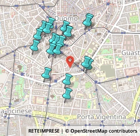 Mappa Via Lentasio, 20121 Milano MI, Italia (0.4195)