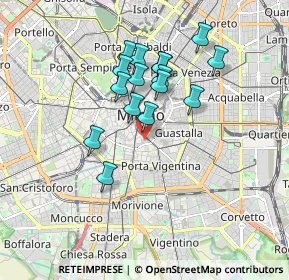 Mappa Via Lentasio, 20121 Milano MI, Italia (1.48688)