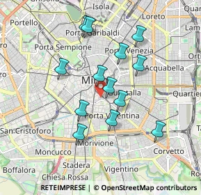 Mappa Via Lentasio, 20121 Milano MI, Italia (1.6)