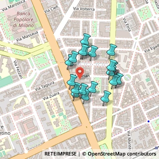 Mappa Via Privata Giacomo Favretto, 20146 Milano MI, Italia (0.17)