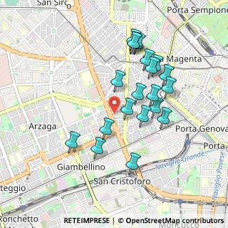 Mappa Via Privata Giacomo Favretto, 20146 Milano MI, Italia (0.8665)