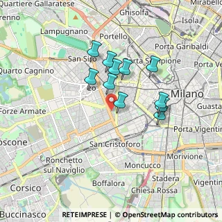 Mappa Via Privata Giacomo Favretto, 20146 Milano MI, Italia (1.40636)