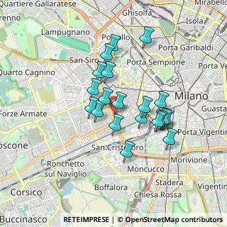 Mappa Via Privata Giacomo Favretto, 20146 Milano MI, Italia (1.445)