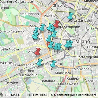 Mappa Via Privata Giacomo Favretto, 20146 Milano MI, Italia (1.36944)