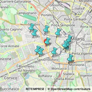 Mappa Via Privata Giacomo Favretto, 20146 Milano MI, Italia (1.58643)
