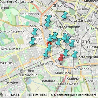 Mappa Via Privata Giacomo Favretto, 20146 Milano MI, Italia (1.42389)